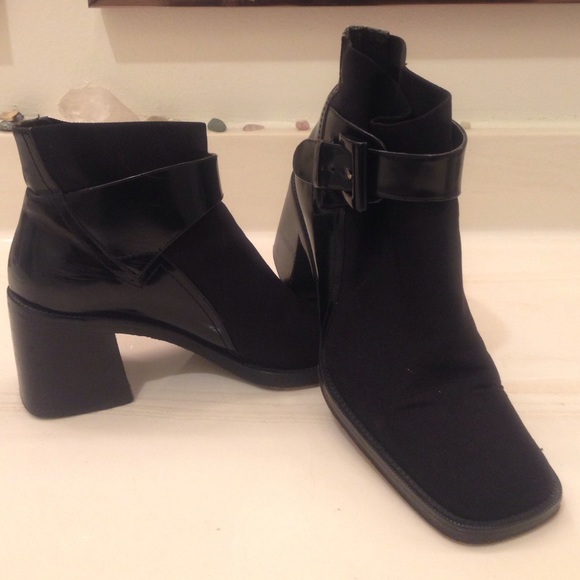 Black ankle boots