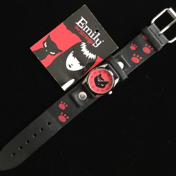 Emily the strange watch with cat face