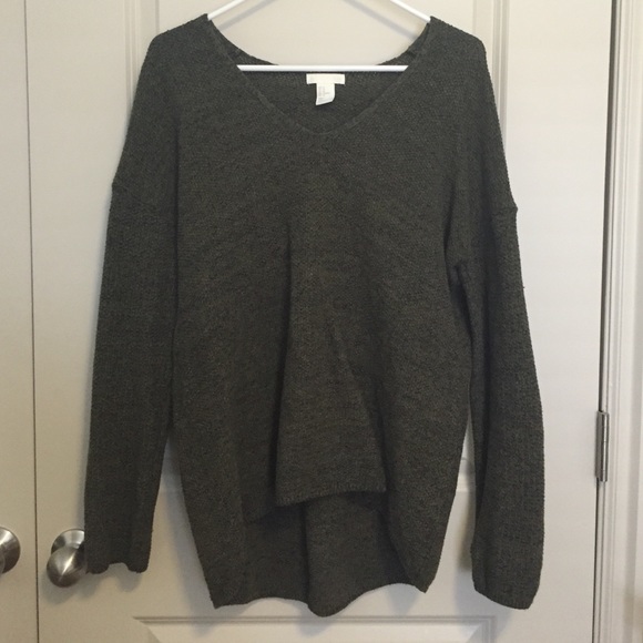 Olive Green Oversized Sweater