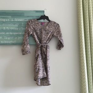 Aqua Cheetah Print Dress