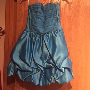 Blue homecoming dress