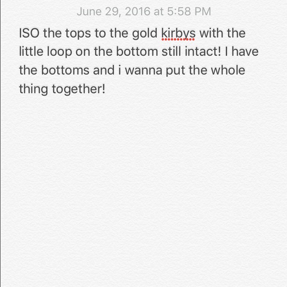 ISO!! Tops to gold kirbys!
