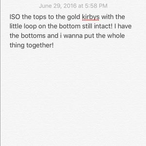 ISO!! Tops to gold kirbys!