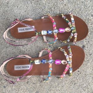 Steve Madden Jeweled Sandals in size 9.5