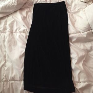 Suede skirt
