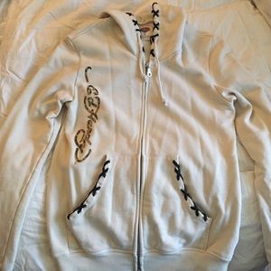 Ed Hardy 100% cotton zip up jacket
