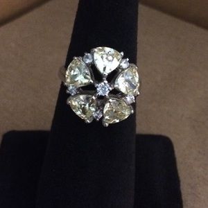 Yellow and Silver Ring (size 8) ! LOWEST PRICE!!