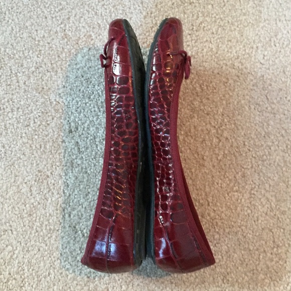 Sam Edelman Ballet Flats-Stamped Red Leather - Picture 4 of 4