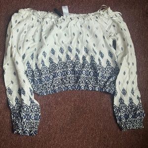 Off the shoulder blouse