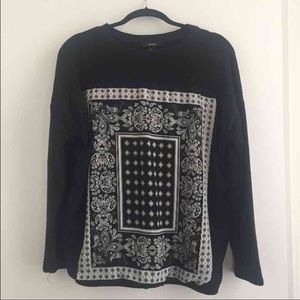 Paisley Print Sweater