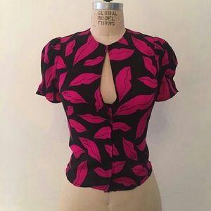 DVF silk blouse