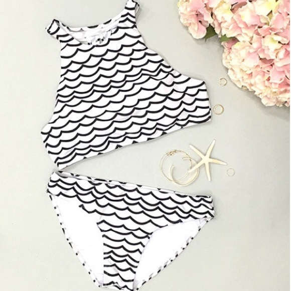Deep Water Waves Tank Bikini Set