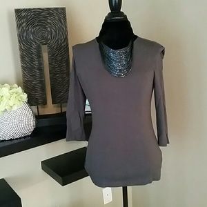 Gray Forever 21 Blouse - Large