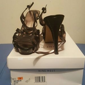 Black strappy sandals