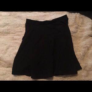 Black mini skirt