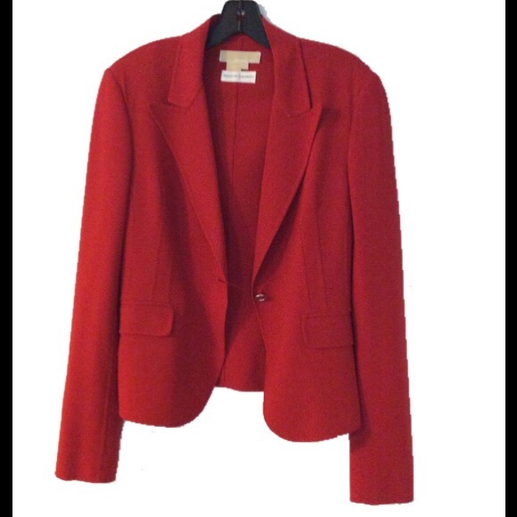 Michael Kors Collection Red Blazer - Picture 4 of 10