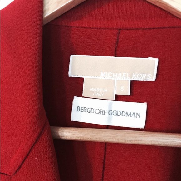 Michael Kors Collection Red Blazer - Picture 8 of 10