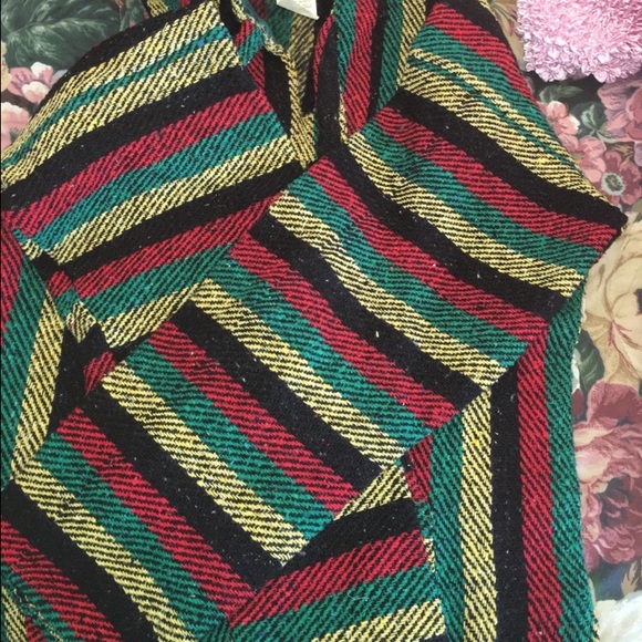 Authentic Rasta Poncho - Picture 2 of 3