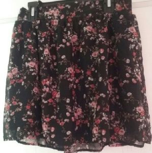 Floral Mini Skirt