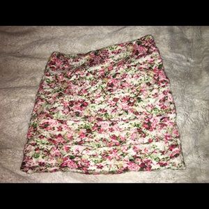 rose pencil skirt