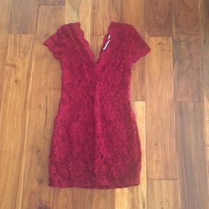 Maroon Bodycon Urban outfitters Dress