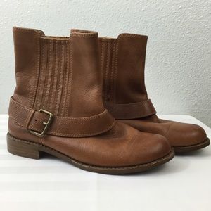 Splendid Tan Buckle Boots