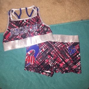 Cheer bra and spanks