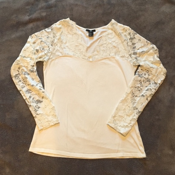 H&M long sleeve, lace top/sleeve t-shirt