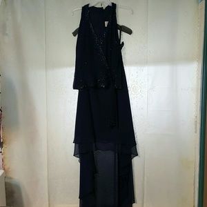 Navy Blue Top and Skirt