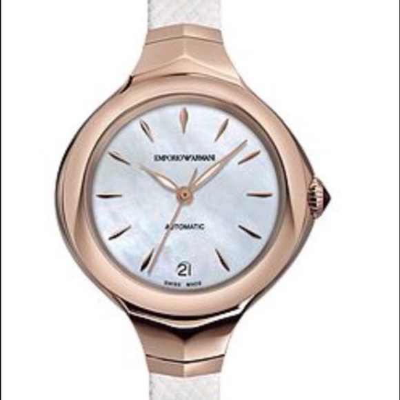 Women\'s Emporio Armani Swiss Made watch.