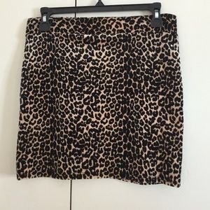 Y2K 2000s new Nasty Gal velvet leopard mini skirt