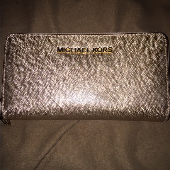 Michael Kors Handbags - Gold Michael kors wallet