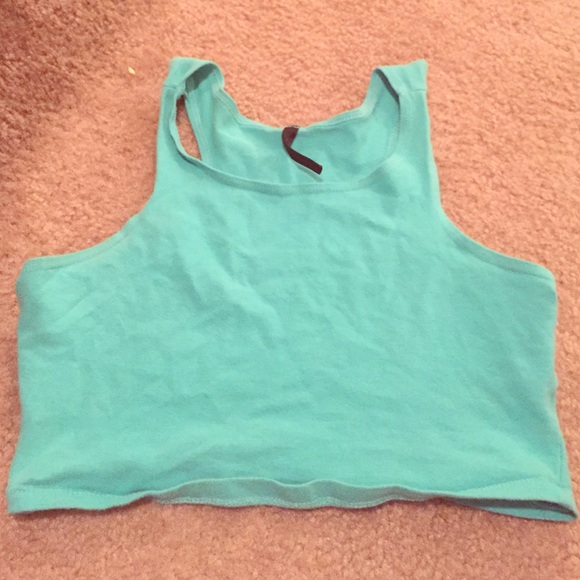Turquoise  crop top