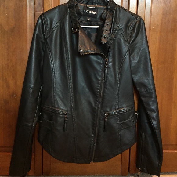 Express Minus the leather Moto jacket - worn once - Picture 3 of 4