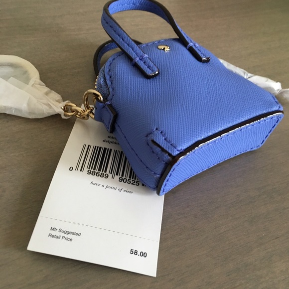 🚨Price Firm Kate Spade Indigo Purse Keychain - Picture 3 of 4