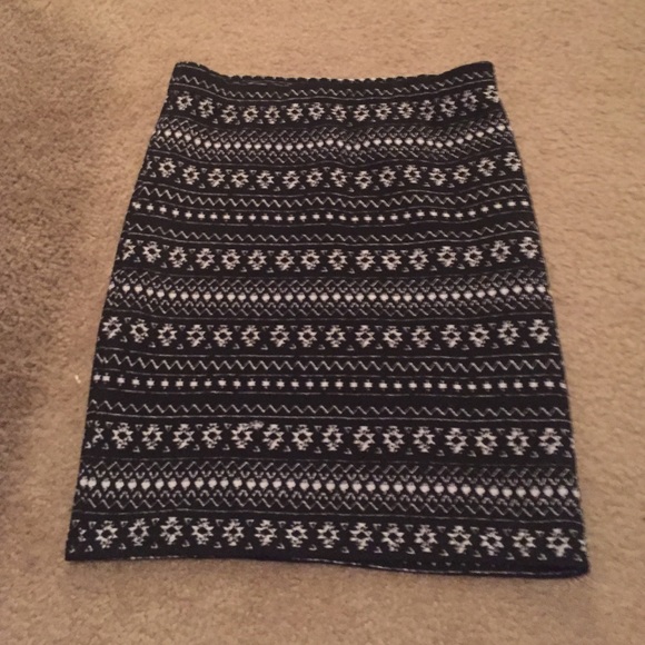 Black and white skirt