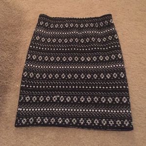 Black and white skirt