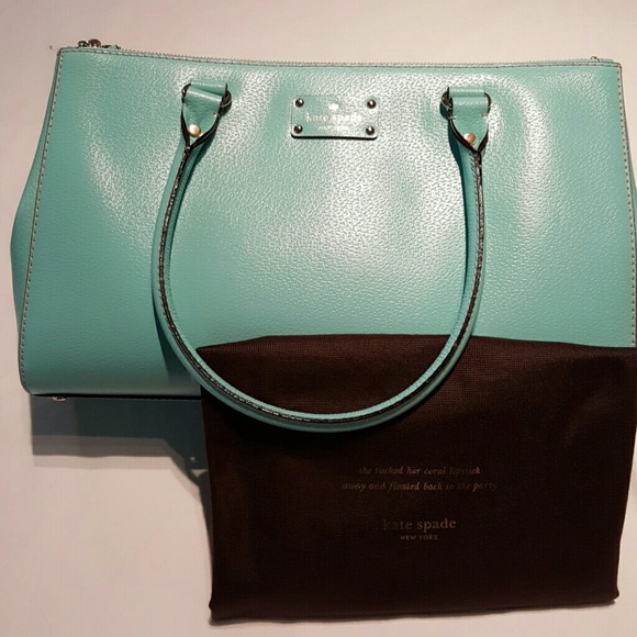 *SOLD* Kate Spade Tiffany Blue Handbag - Picture 4 of 4