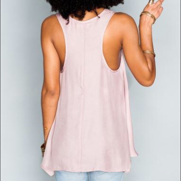 Cara-Van Top Petal Pink Silky Satin - Picture 3 of 4