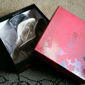 Clear Pleaser Platform Heels: Treasure 708