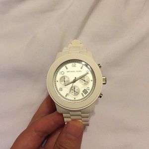 Michael Kors white silicon strap watch, brand new