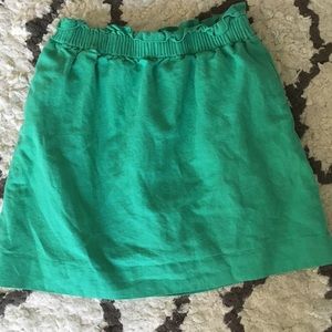 J. Crew Linen City Mini Jade Green