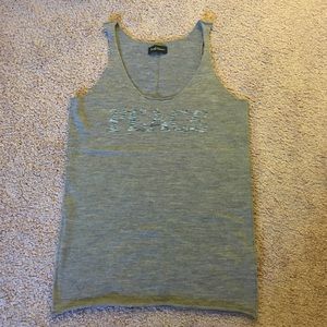 100% Merino wool sleeveless top (large)