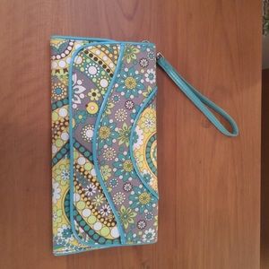Vera Bradley Lemon Parfait Wristlet