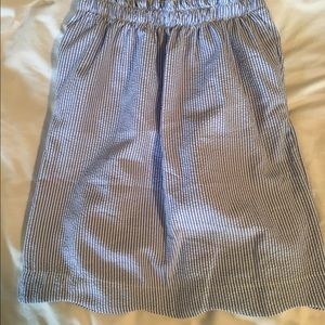 Seersucker pin stripe skirt