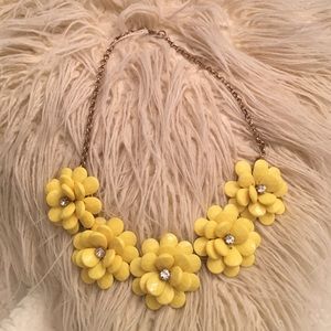 Jcrew yellow flower necklace