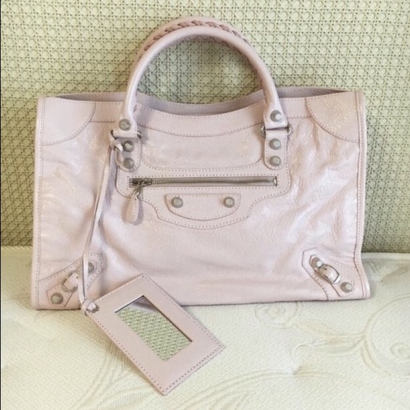 Balenciaga powder pink bag