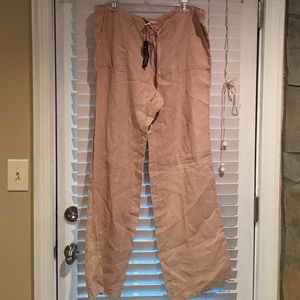 New Victoria's Secret Beige Linen Pants 14/L