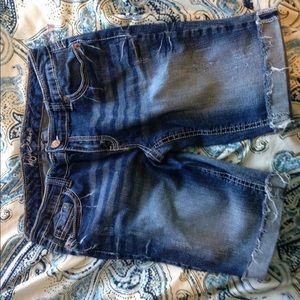 Long Jean shorts