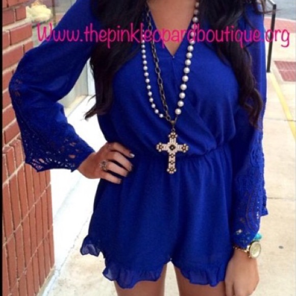 Blue romper